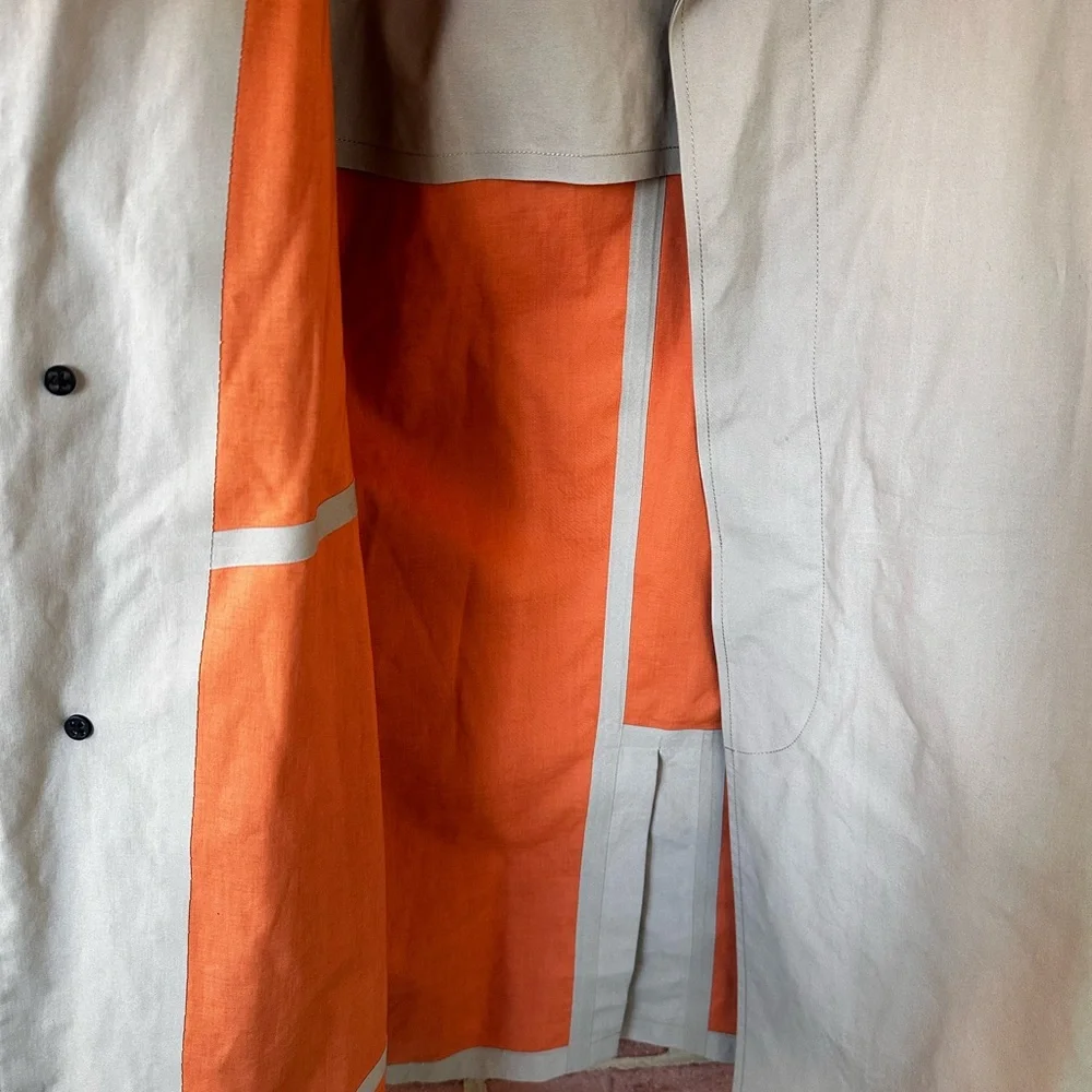 Jack Spade Men's Khaki Trench Coat - Picture 7 of 8